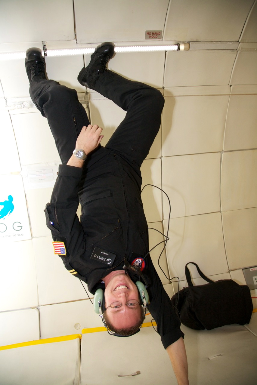 Upside down on ZG-256 | credit: Steve Boxall/ZERO G